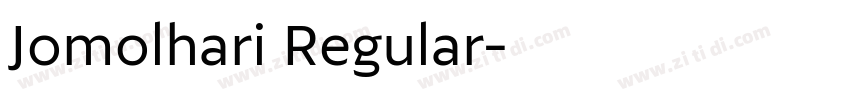 Jomolhari Regular字体转换